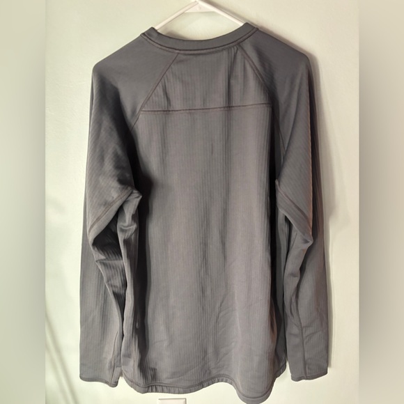 Duluth Trading Co Thermal Long Sleeve Crew Base Shirt Polartec Gray Size L - Picture 2 of 4